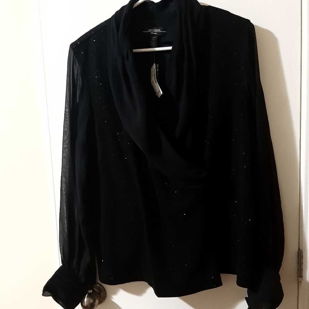 NEW Elegant sparkled Black Women's Top